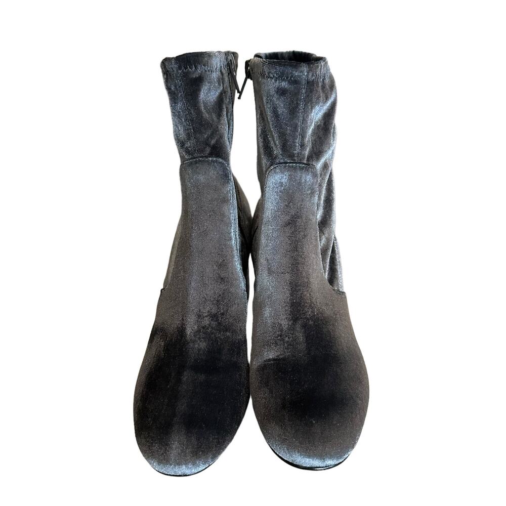 Ivanka Trump Presli‎  velvet booties grey size 7. - Picture 3 of 11